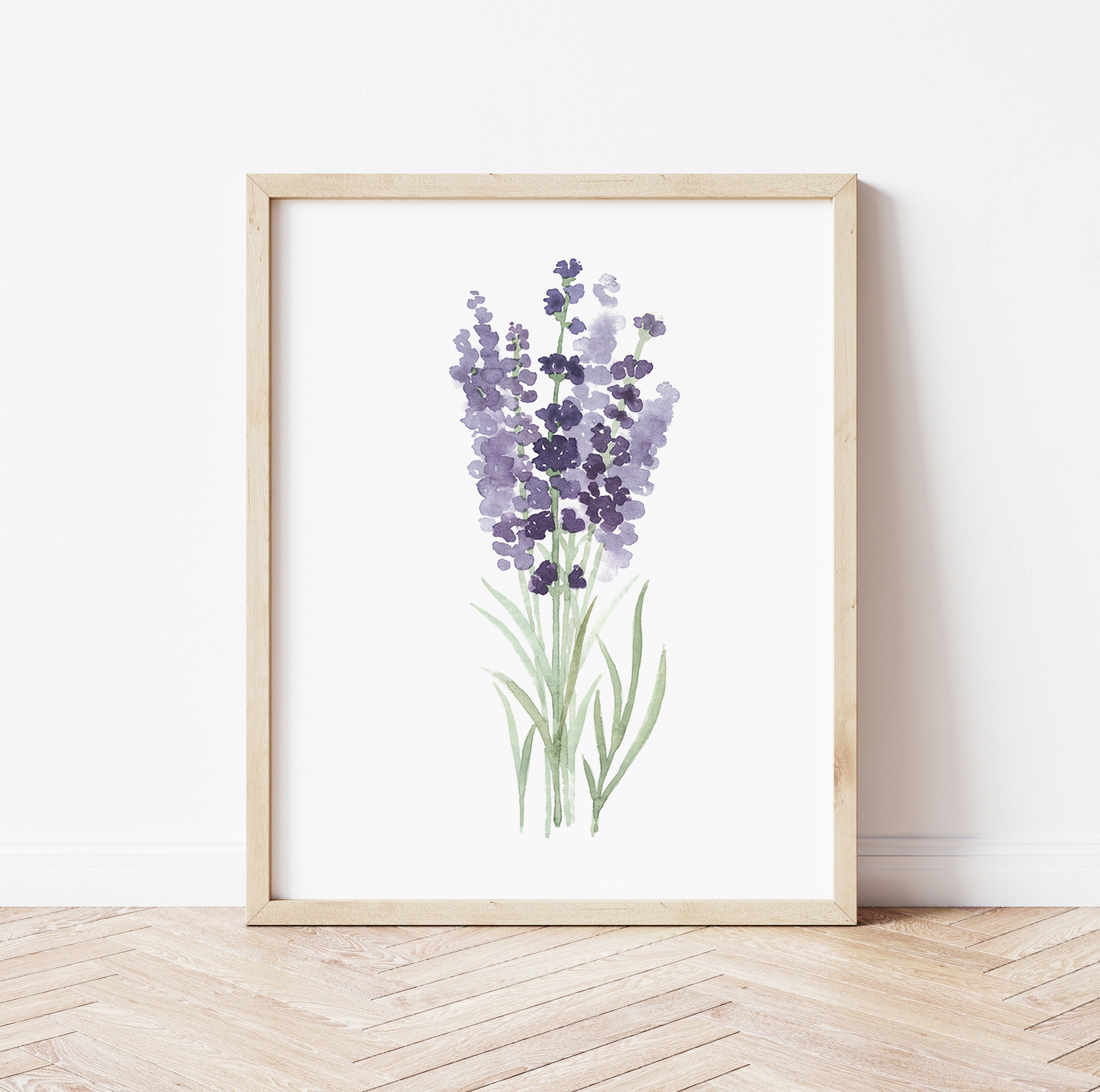 Lavender Art Print, Lavender Wall Decor, Lavender Flower 