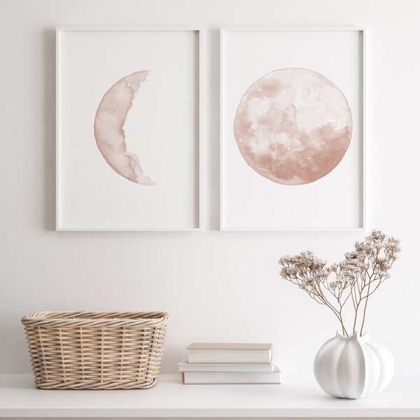 Pale Pink Wall Art Etsy