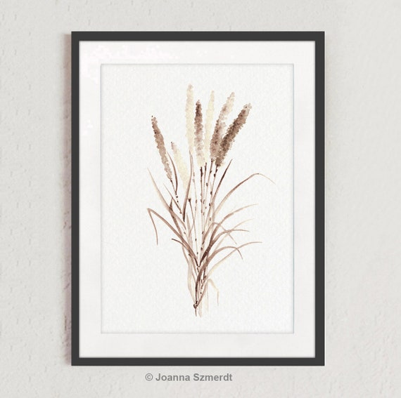 How to Paint a Pampas Grass Wall Art: Step-by-Step Guide