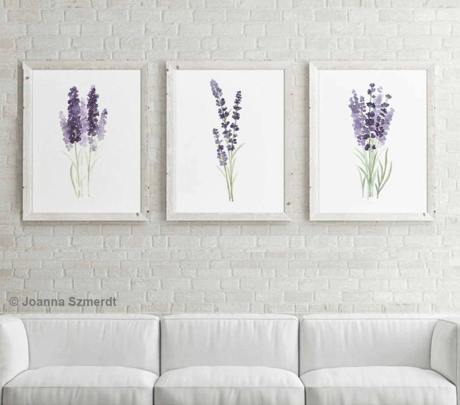 Lavender Flower Wall Art Canvas Botanical Print Kitchen Wall Etsy