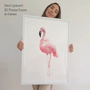 Flamingo Wall Art, Flamingo Art Print, Pink Flamingo Prints, Flamingo Wall Decor, Bird Print Painting