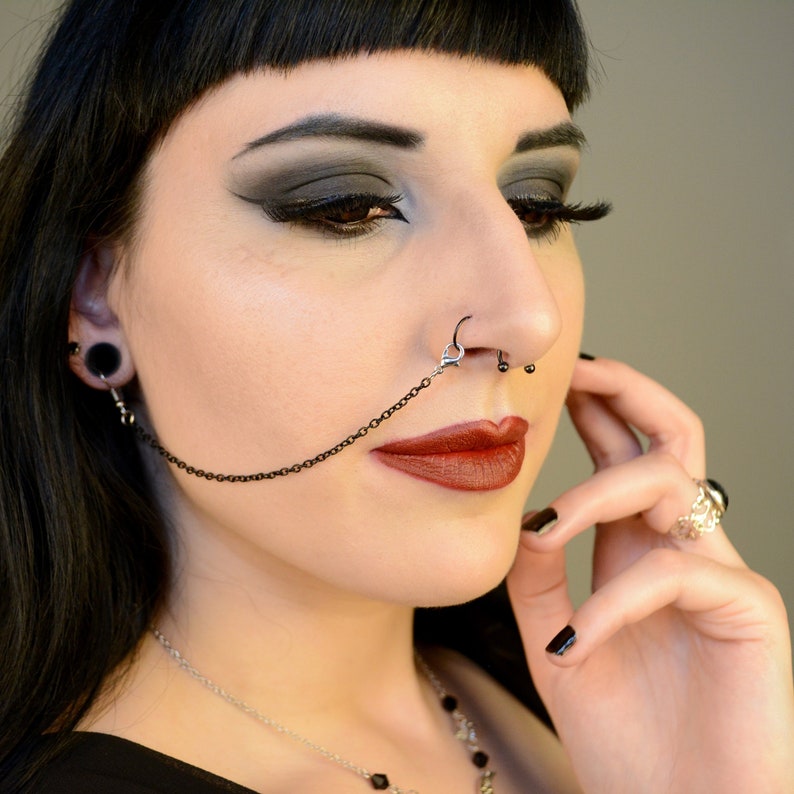 Ear Chain Lip Ring Ear