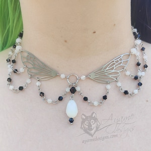 Ophelia Stainless Steel Beaded Choker Necklace