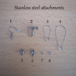 Black Stainless Steel Nose / Lip To Ear Chain Single image 3