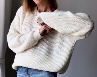 winter white sweaters for ladies