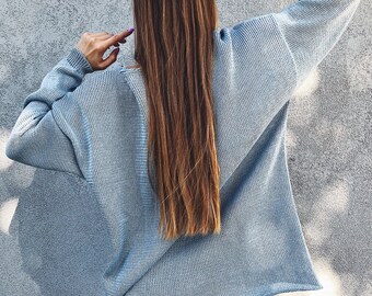 navy blue summer sweater