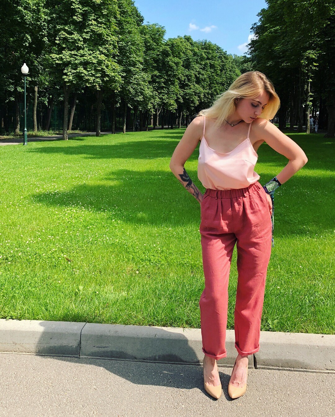 Linen Pants Women Loose Linen Pants Cropped Pants Made Of Etsy