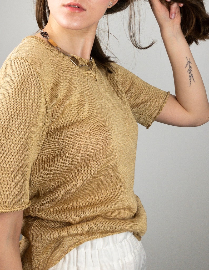 boho linen tops