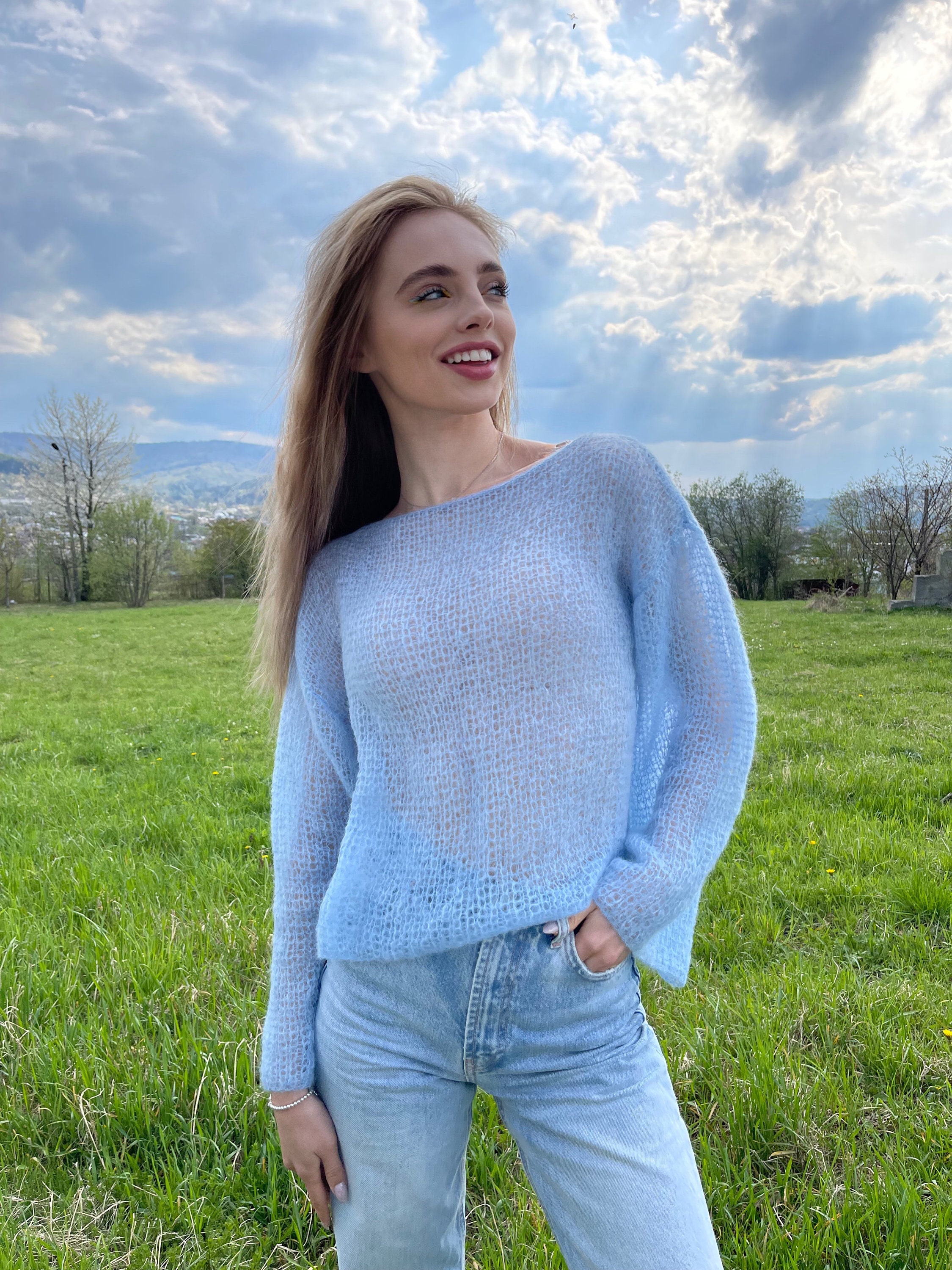 Light Sweater Very Thin Alpaca 