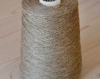 100% Natural Undyed LINEN Knitting Crochet Yarn Thread 3-ply 560g / 19.8oz Cone