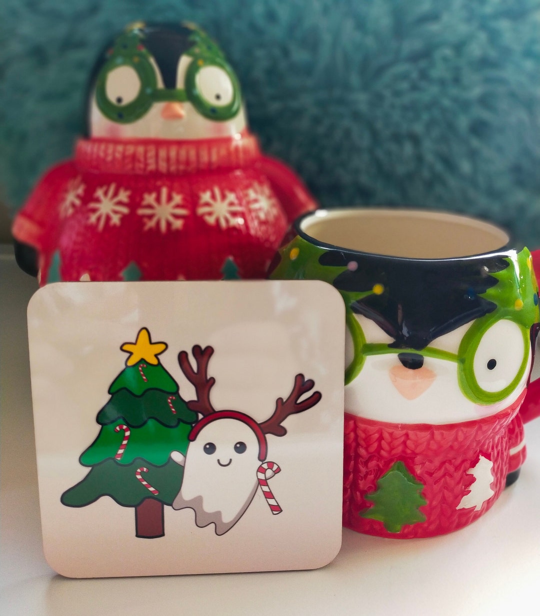 Coaster Tableware Christmas Drinks Coaster Festive Coaster Cute Tableware - Etsy UK
