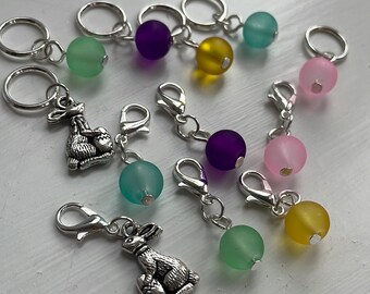 Easter themed stitch markers STITCH MARKERS for knitting and crochet