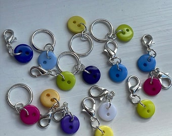 Button stitch markers STITCH MARKERS for knitting and crochet