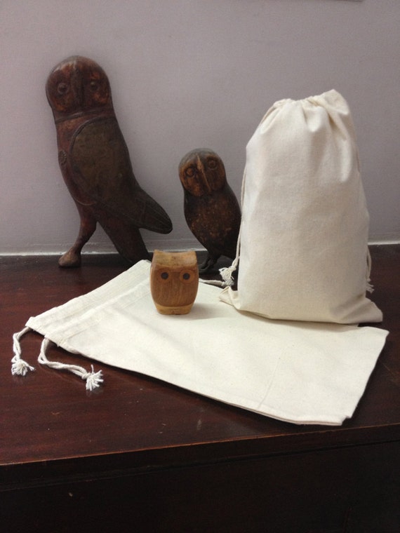 Items similar to 20 Bulk Premium Organic Cotton Muslin Bags 10x12