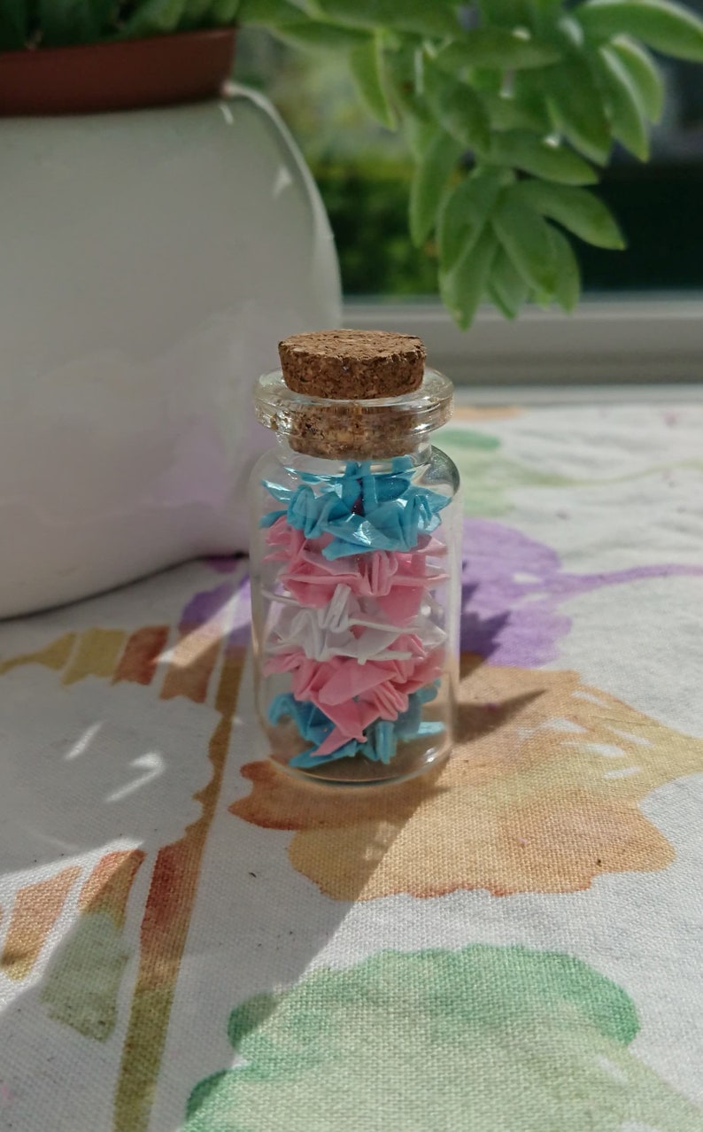 Paper Crane Jar Origami Crane Jar Wedding Gift Pride Etsy