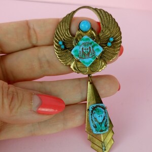 Neiger Brothers 1920s Art Deco East Asian Inspired Vintage Brooch