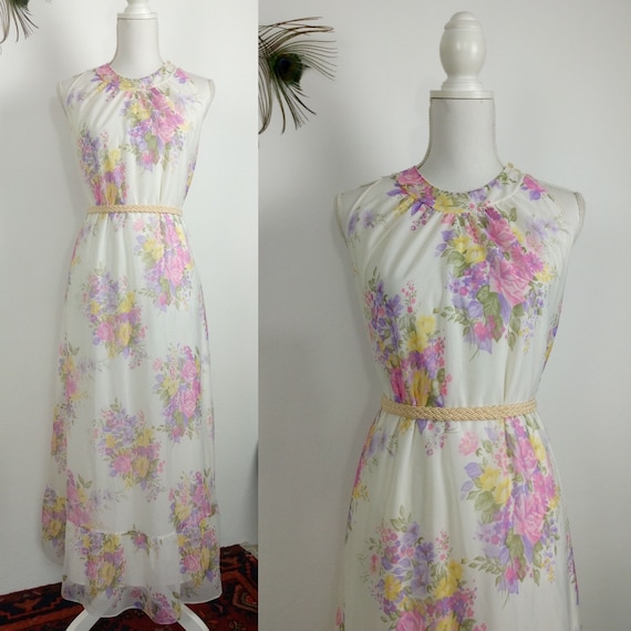 Vintage 60s/70s floral house dress/night gown
