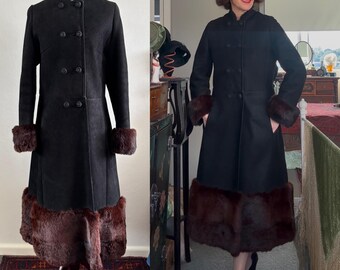 Y2K Miss Sixty Faux Fur Afghan Coat: Faux Suede Penny Lane Jacket