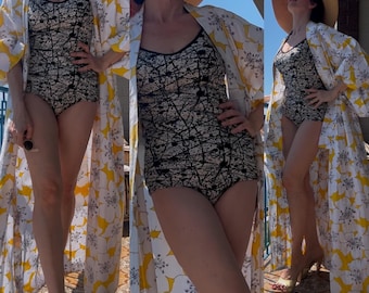 Vintage 60s/70s Bathing suit by Watersun/size 34/Small/AS IS