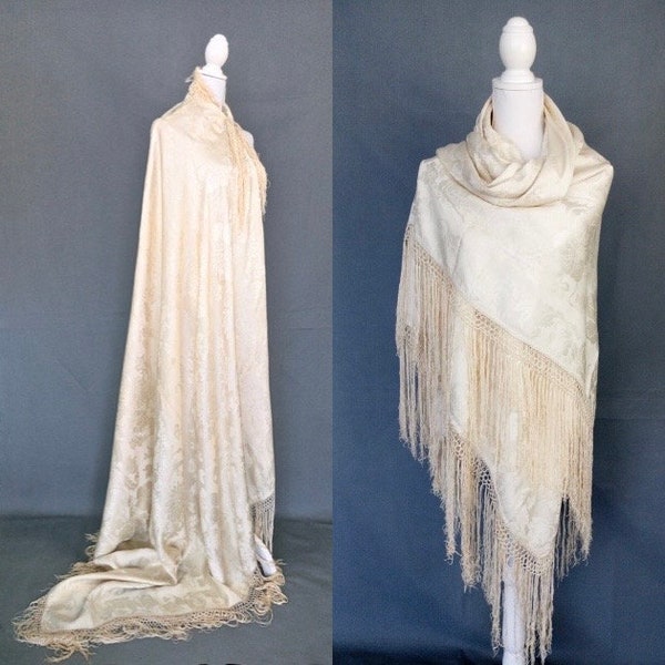 fringed piano shawl