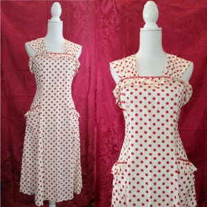 Vintage 1960s70s cotton summer dresscolourful midi sun beach dress size60s novelty print house dressML