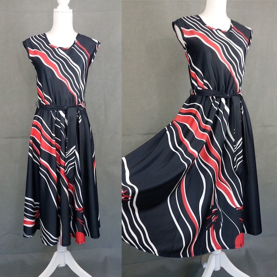 Vintage 70s stripes day dress size S
