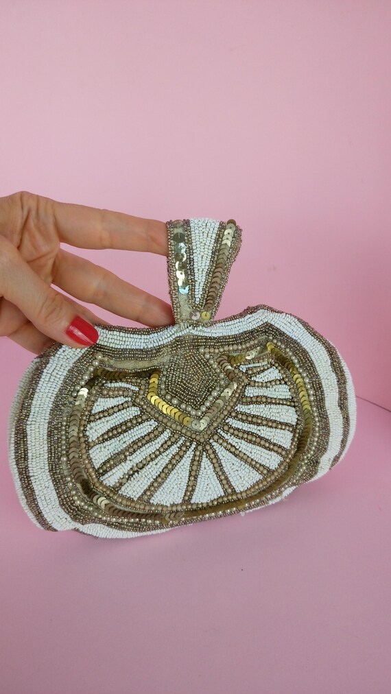 1930s Beaded Evening Bag/art Deco beaded purse/AS