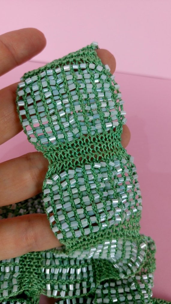 Vintage 1920/'s 1930/'s Braided Bead Cord *Japan Silk* Scrapbooking Arts Crafts Collectible
