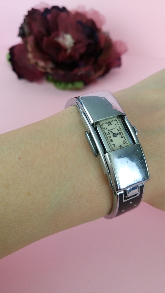 Vintage 1930s E. Gubelin Ladies wrist watch/ Art … - image 2