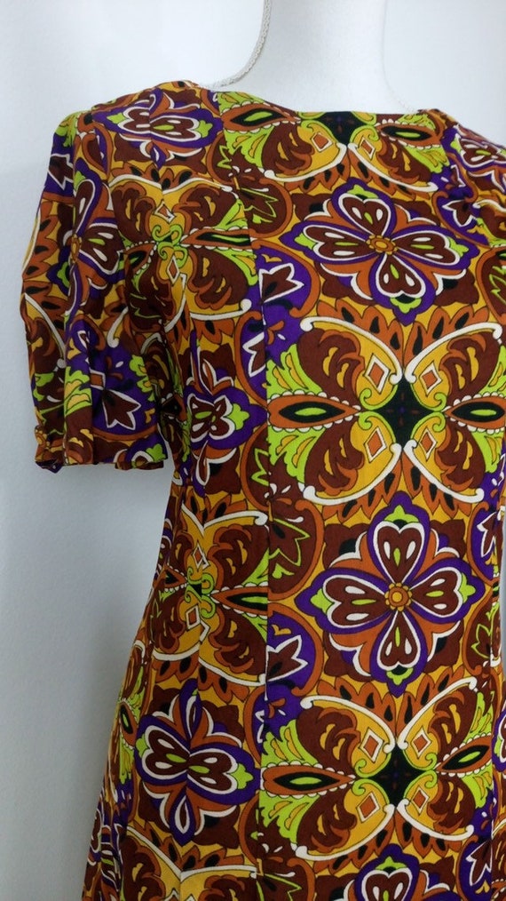 Vintage 60s floral dress /size M/L - image 6