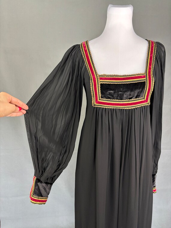 Vintage 70s Rumak and Sample Bohemian Dress/Silk … - image 4