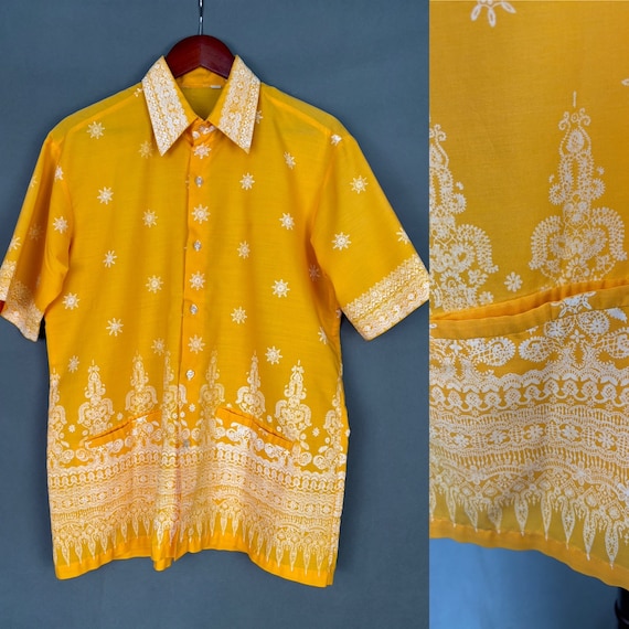 50s chandlen cotton shirt（1950
