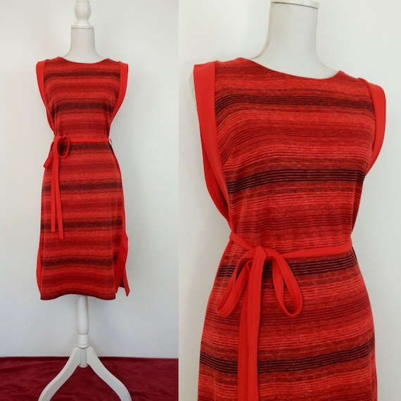 Vintage 60s/70s knit Pinafore dress