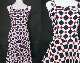 Vintage 40er Jahre Sonnenkleid/Sommerkleid/Größe XS/S