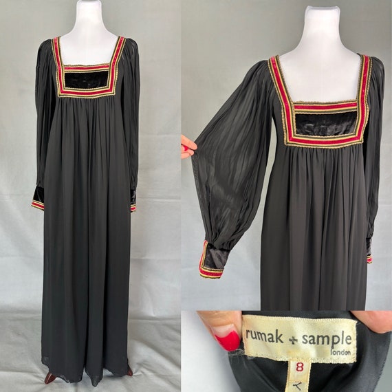 Vintage 70s Rumak and Sample Bohemian Dress/Silk … - image 1