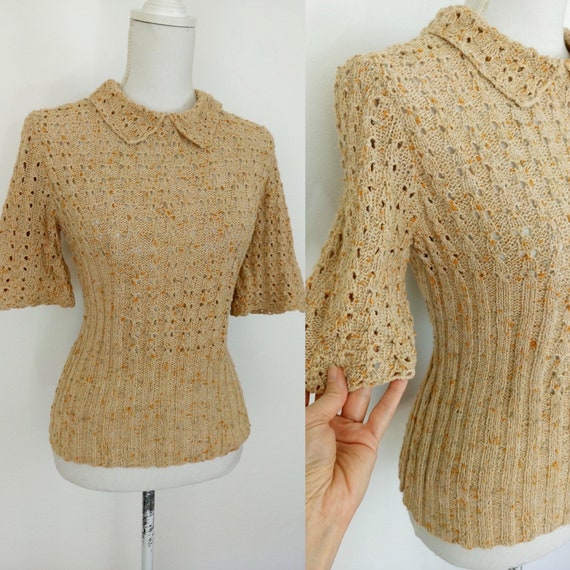 Vintage 40s style knit top