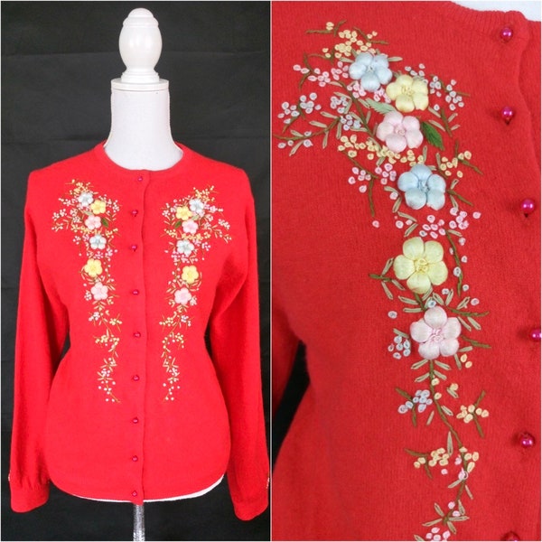 Embroidered Cardigan Etsy