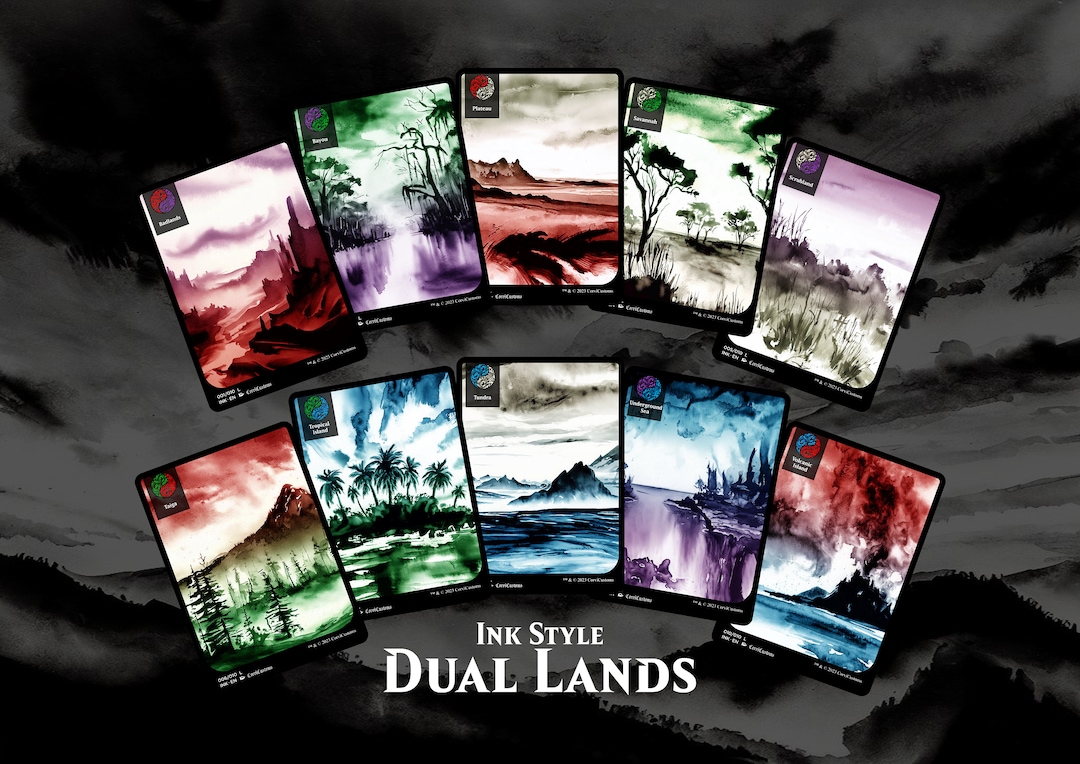Dual Lands Proxy Set for MTG Mtg Proxy Dual Lands Custom Magic Cards ...
