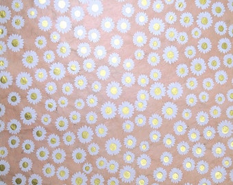 TB-15 batik paper in rose with daisies
