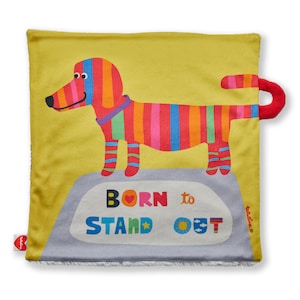 Baby Blankie - Baby Gift for Dog Lover - Born to Stand Out  - Personalized Lovey Blanket - New Baby Shower Gift