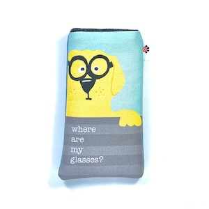 Dog Lover Eyeglass Case, Yellow Lab, Golden Retriever, Readers, Sunglass Case