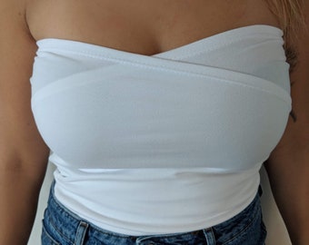 Crisscross tube top, Tight fitting top