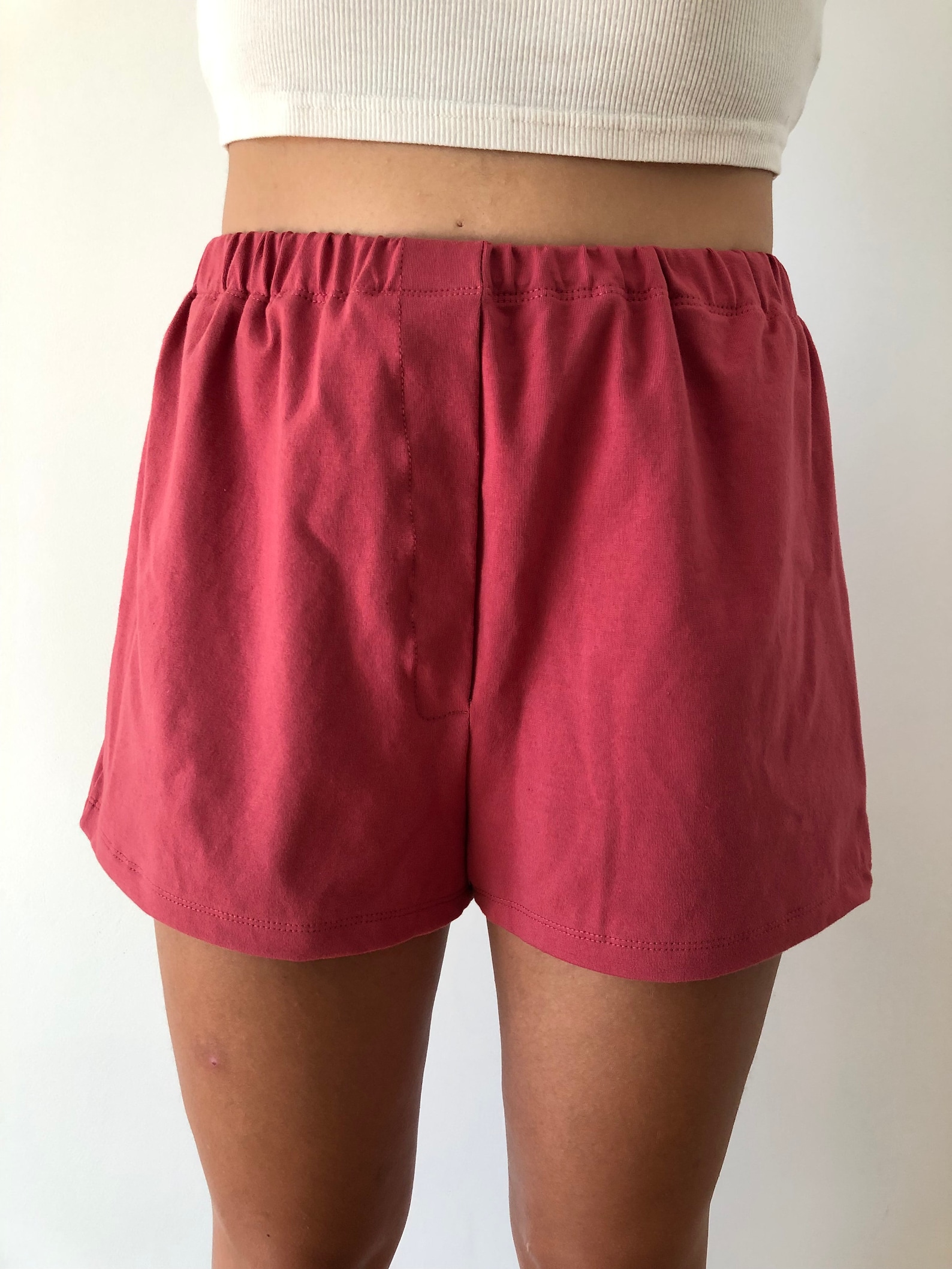Women's Boxer Briefs Sleep Pajama Shorts Cotton High Waist Etsy