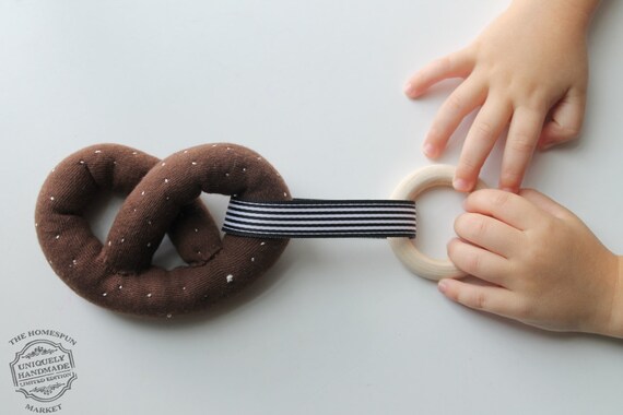 pretzel teething ring
