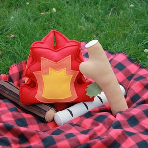 Play Campfire, Felt Campfire, Toy Campfire, Pretend Campfire, Campfire Play Set, Tee-pee Toys, Tents, Felt Food, Camping Party, Photo Prop image 8