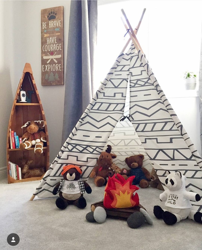 Play Campfire, Felt Campfire, Toy Campfire, Pretend Campfire, Campfire Play Set, Tee-pee Toys, Tents, Felt Food, Camping Party, Photo Prop image 6