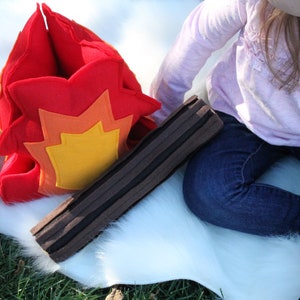 Play Campfire, Felt Campfire, Toy Campfire, Pretend Campfire, Campfire Play Set, Tee-pee Toys, Tents, Felt Food, Camping Party, Photo Prop image 9