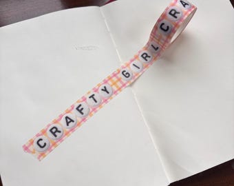 Crafty Girl beads washi tape