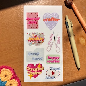 Crafty Girl Sticker Sheet