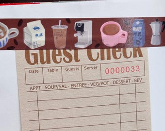 Cafe washi tape